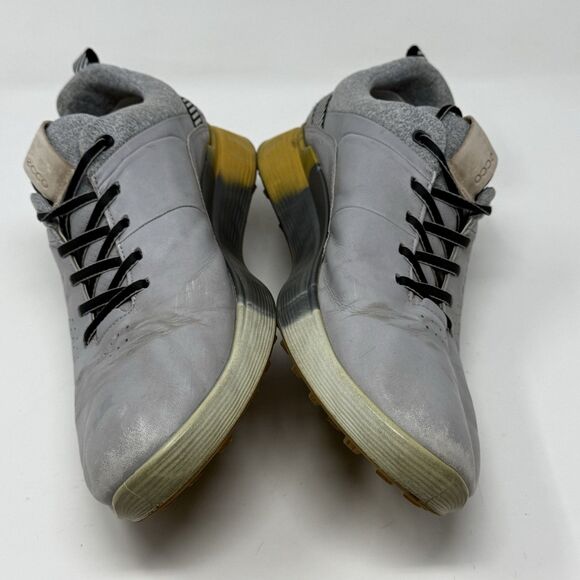 ECCO S Three GoreTex Golf Shoes Mens 10 - 10.5 EU 44 Gray Leather Spikeless main image 4